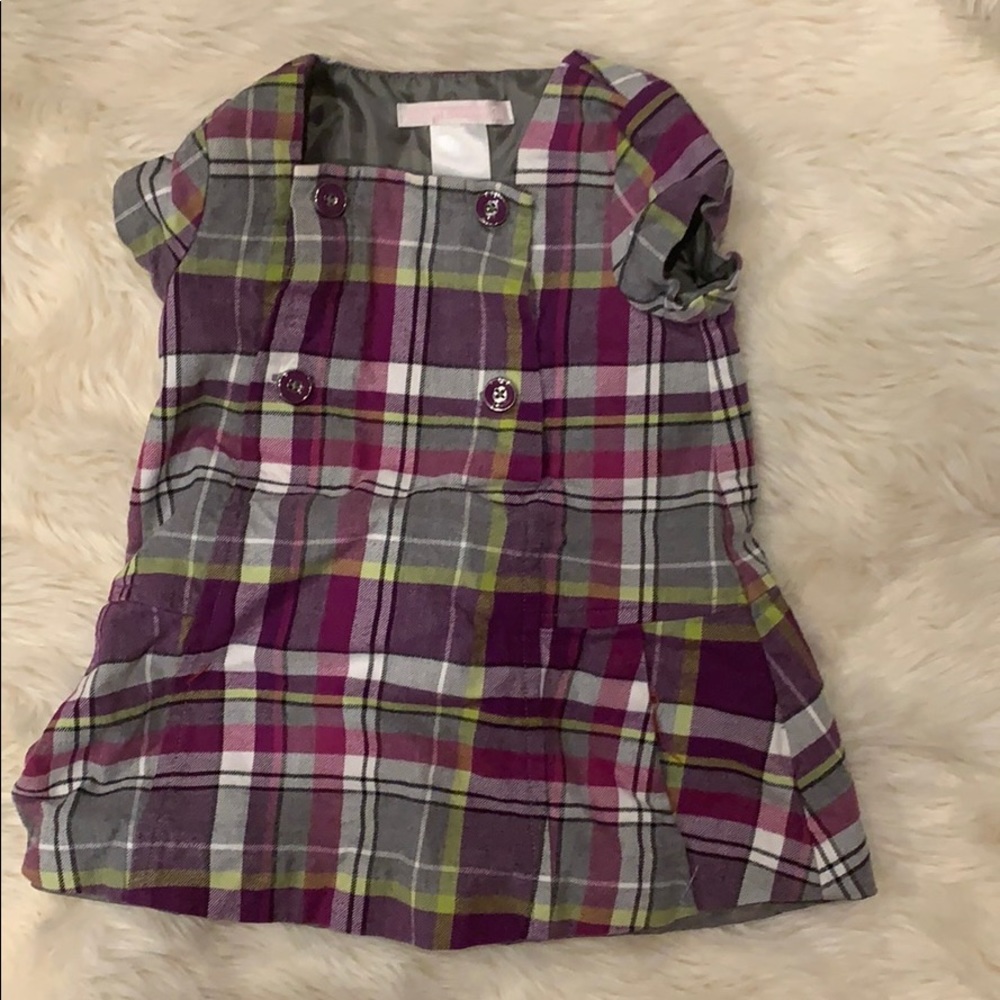 Janie and Jack fun plaid dress. Worn twice.